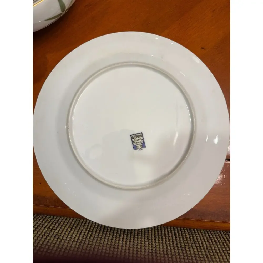 Narumi Japan Bamboo Fine China Dinner Plates 10.5 